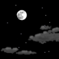 Tonight: Mostly clear, with a low around 74. South wind around 5 mph becoming calm  in the evening. 